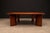 Round Coffee Table in Solid Hardwood & Black Leather, Brazilian Modern, 1970s For Sale - Image 13 of 15