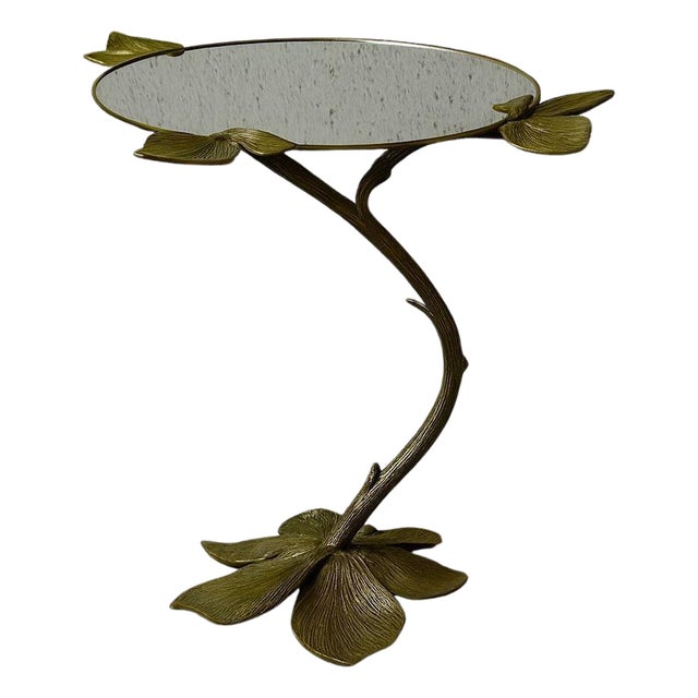 Autunno Side Table in Bronze and Glass by Marsica Fossati For Sale