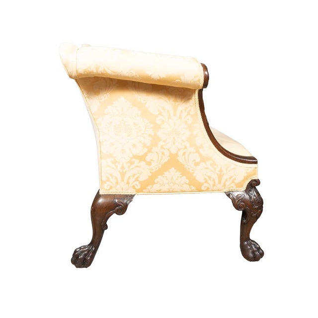 Traditional George III Style Camel Back Mahogany Sofa For Sale - Image 3 of 8