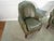 Green Baker Furniture Pair of Leather Chairs For Sale - Image 8 of 13