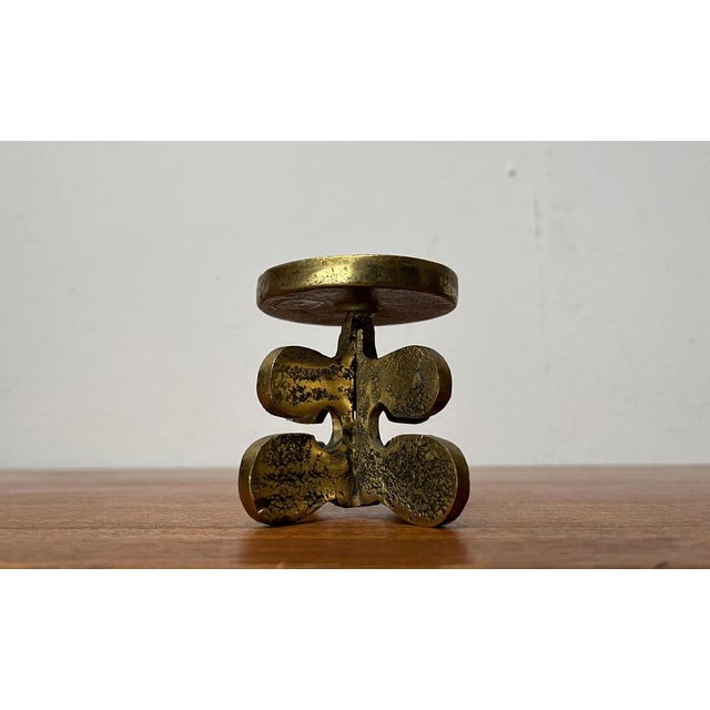 Vintage Brutalist Bronze Candleholder from Gallo, 1970s For Sale - Image 15 of 15
