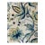 Schumacher 180970 Alexandra Vine Linen Navy and Leaf Fabric 3 7/8 Yards For Sale