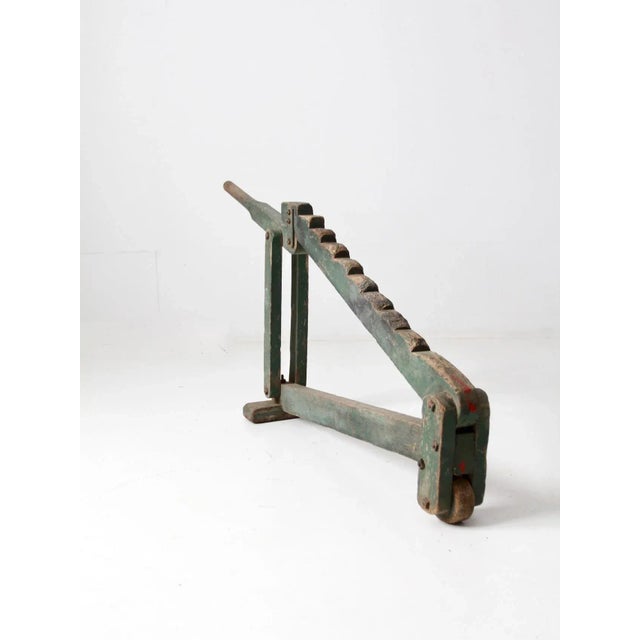 Green Antique Wagon Jack For Sale - Image 8 of 11
