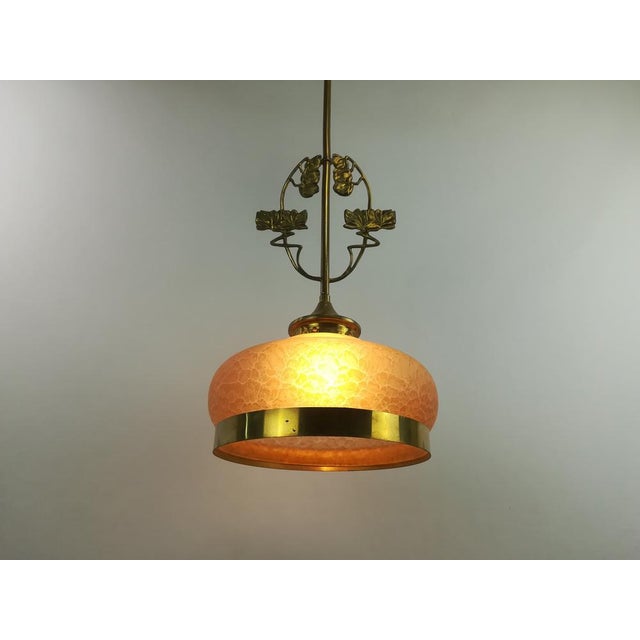 Metal Viennese Pendant Lamp for Dining Table, 1920s For Sale - Image 7 of 17