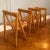 Wood Aldo Jacober for Alberto Bazzani Wood Folding Chairs - Set of Four For Sale - Image 7 of 12