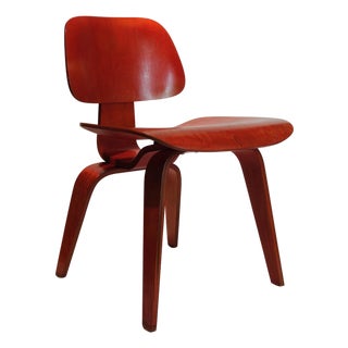 Mid 20th Century Red Eames DCW For Sale