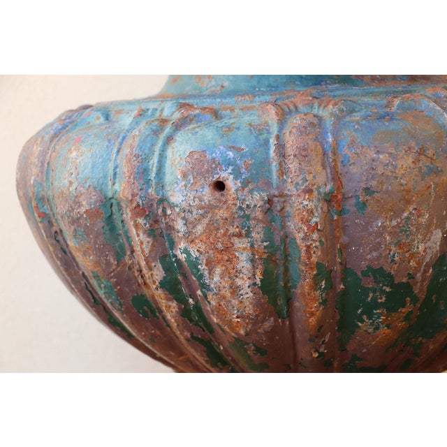 Gorgeous 19th Century French Cast Iron Planter, Likely by Val d'Oesne For Sale - Image 16 of 18