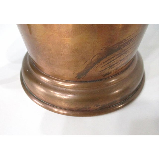 Copper Mid 20th Century Beer or Drink Mug With Horn Handle by PHV&Co. England For Sale - Image 8 of 11