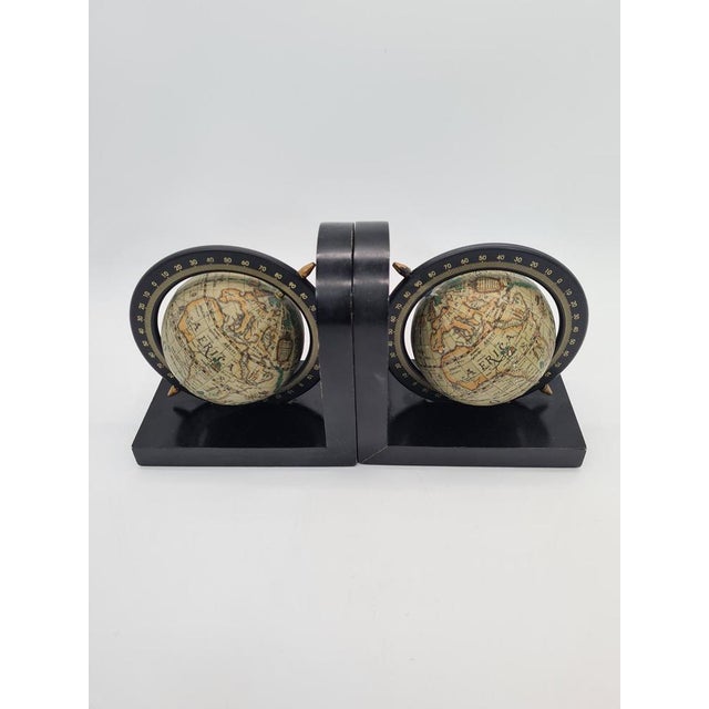 Black Bookends with Armillary Globes, 1970s, Set of 2 For Sale - Image 8 of 12