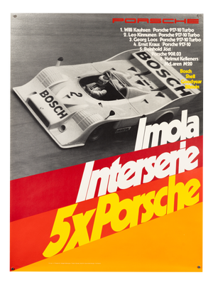 Original Porsche Poster by Atelier Strenger, 1973