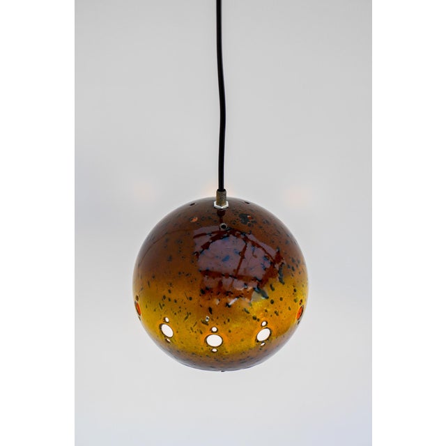 Vintage Enameled Pendant Lamp from Hustadt Leuchten, 1960s For Sale - Image 6 of 15