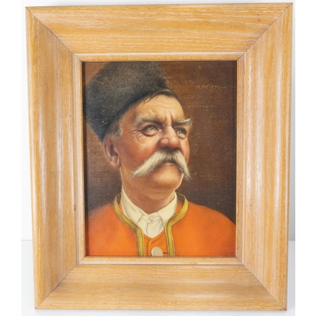 Mid-Century Realist Portrait Painting of an Austrian Man For Sale - Image 11 of 11
