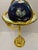 Mid-Century Modern Vintage 40" Tall Blue Lapis Gemstone Floor Globe For Sale - Image 3 of 7