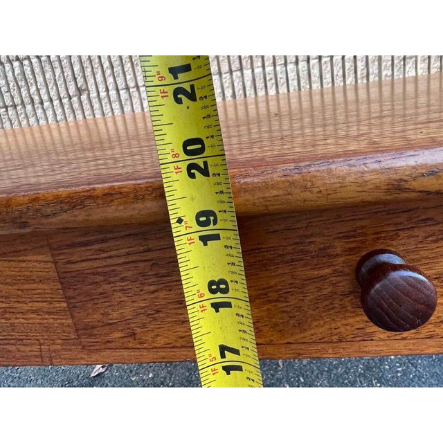 Brown Mid Century Modern Danish Teak 2 Drawer Coffee Table. For Sale - Image 8 of 9