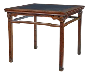 19th Century Oriental Hard Wood Marble Center Table, 1880s