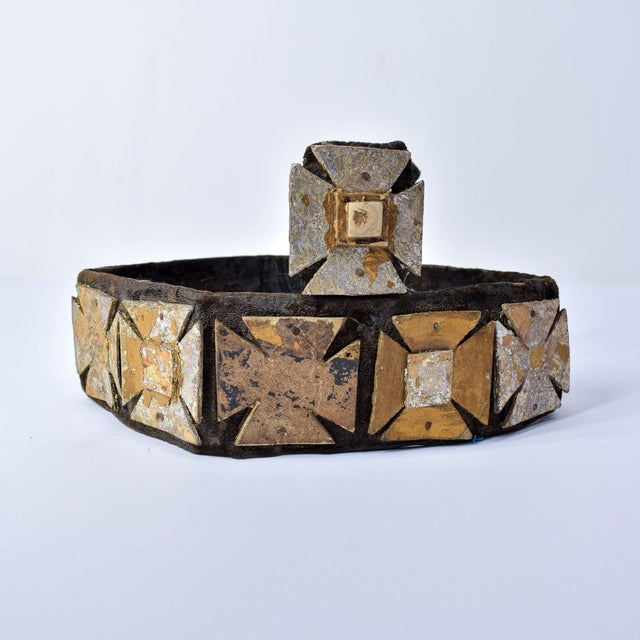 Early 20th Century Old Asante Golden Royal Hat Ghana For Sale In Denver - Image 6 of 9