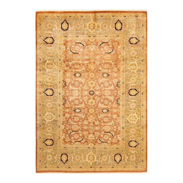 Brown Mogul, One-of-a-Kind Hand-Knotted Area Rug in Brown, 6' 2" x 8' 10" For Sale - Image 8 of 8