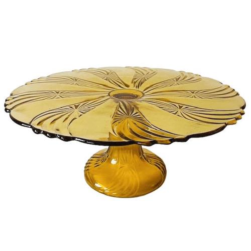 Art Deco Cake Stand from Val St. Lambert, 1930s For Sale - Image 11 of 11