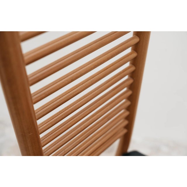 Black Vintage High Back Chairs in Black Leather, Set of 4 For Sale - Image 8 of 10