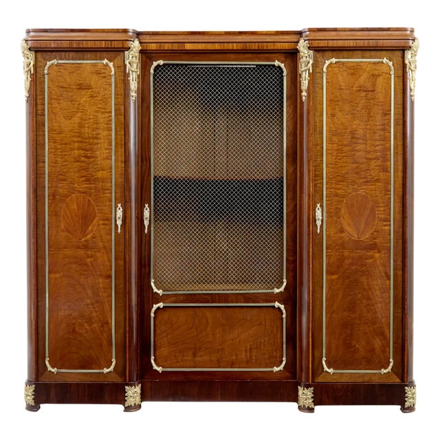19th Century French Empire Style Mahogany Cabinet, 1890 For Sale