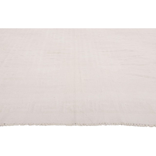 Vintage Indian Dhurrie Rug, 08'10 X 11'04 For Sale - Image 4 of 10