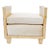 Parchment Bench in the Manner of Jean-Michel Frank, 1970s For Sale