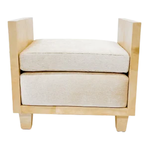Parchment Bench in the Manner of Jean-Michel Frank, 1970s