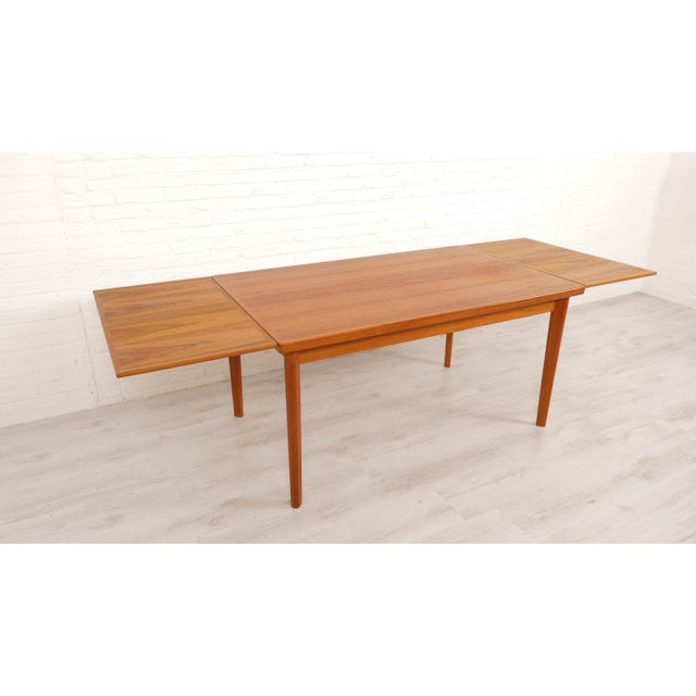 Vintage Extendable Teak Dining Table For Sale - Image 10 of 18