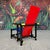 Early 20th Century Iconic Red and Blue Armchair by Gerrit Rietvald For Sale - Image 5 of 12