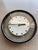 Glass Vintage Howard Miller Black Memphis Era Postmodern Wall Clock Floating For Sale - Image 7 of 11