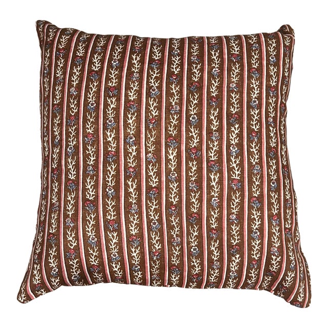 Lisa Fine “Nicobar” Pillow in Cocoa For Sale