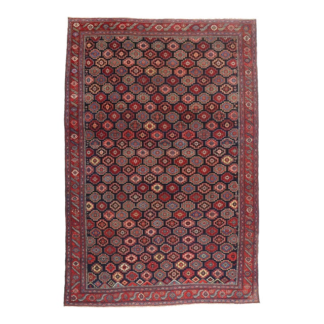 Antique Persian Bakhtiari Rug, 11'02 X 16'08 For Sale