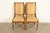 An outstanding pair of French Regency Louis XVI or Neoclassical style side chairs or dining chairs By Karges Furniture...