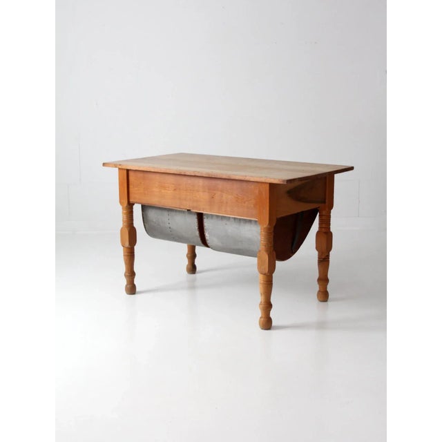 Antique Baker's Table For Sale - Image 9 of 13