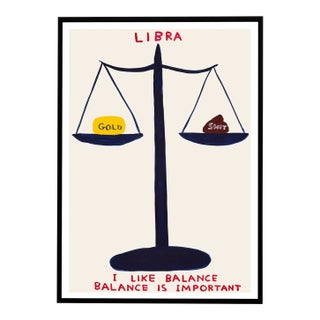 David Shrigley Libra Signs of the Zodiac Lithograph Poster (Individual), 2021 For Sale