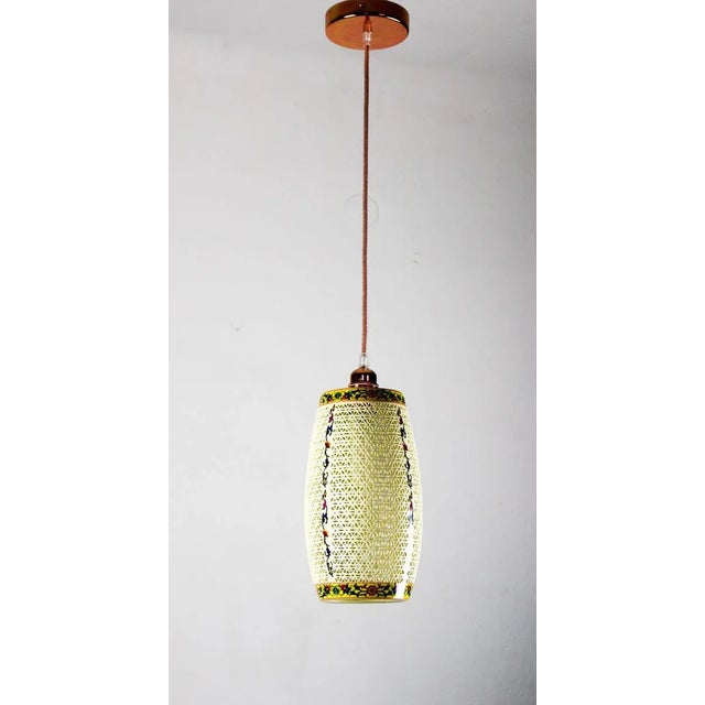 Oriental Ceramic Pendant Lamp, 1980s For Sale - Image 13 of 13