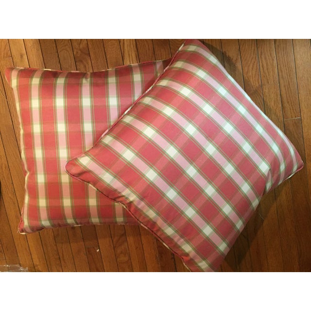 Red Gingham Pillows A Pair Chairish