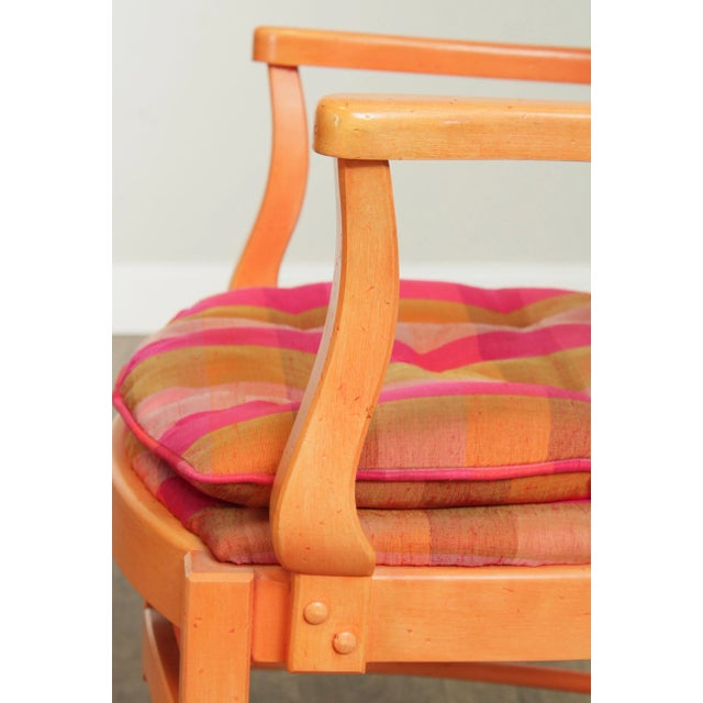 Colorful Vintage Custom French Country Style Dining Chairs - Set of 6 For Sale - Image 11 of 13