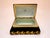 Rectangular jewelry box in authentic French Sèvres porcelain, featuring the iconic, deep "Cobalt Blue" (Bleu de Roi)...