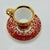 Vintage Ruby Red Porcelain Coffee Service with Gilt Romantic Fragonard Scene from Limoges, 1970s, Set of 13 For Sale - Image 14 of 18