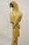 Large 46" Vintage Mid Century Carved Wood Perched Parrot Bird Statue Sculpture For Sale - Image 11 of 11