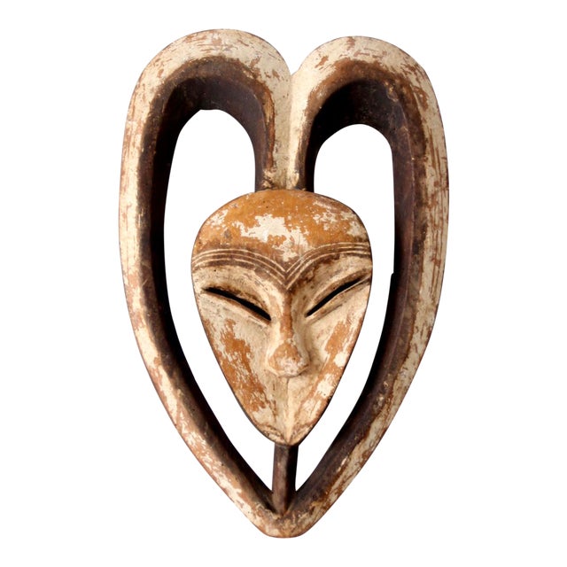 African Kwele Tribal Mask Chairish