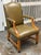Traditional Ethan Allen Clarke Leather Office Chair For Sale - Image 3 of 12