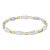 Elegant and timeless, this gorgeous two tone 14K yellow and white gold link bracelet features 2.0 carat total weight of...
