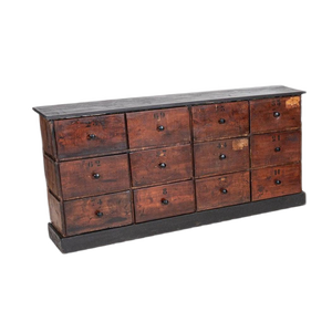 19th Century French Printer's Chest of Drawers