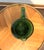 Vintage Green Blown Glass Pitcher With Wicker Basket Wrap – Possibly Empol For Sale In New York - Image 6 of 13