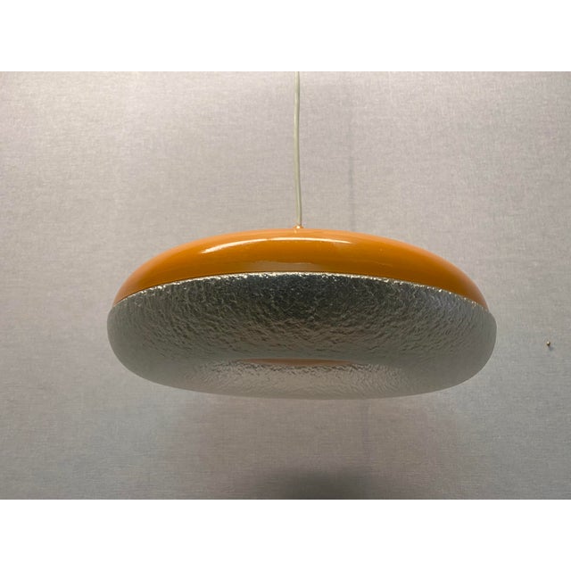 Metal Orange Siform UFO Pendant from Siemens, 1960s For Sale - Image 7 of 18