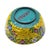 Metal Chinese Cloisonné Enamel Bowl With Yellow Floral Exterior and Blue Interior For Sale - Image 7 of 13