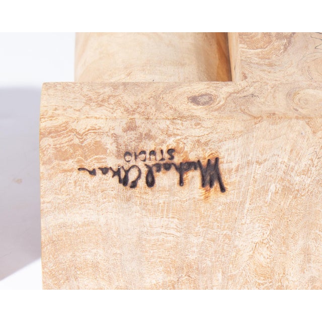 “Pillar to Post Castle” Spalted Maple Burl Wood Box by Michael Elkan For Sale - Image 9 of 9