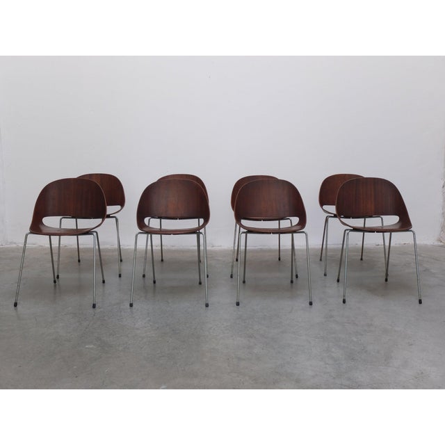Sl58 Chairs by Léon Stynen, 1958, Set of 8 For Sale - Image 4 of 18